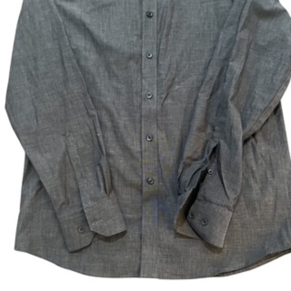 NEW Apt 9 Gray Dress Shirt Mens Size Medium Slim Fit No Iron Button Up NWT - Picture 14 of 14